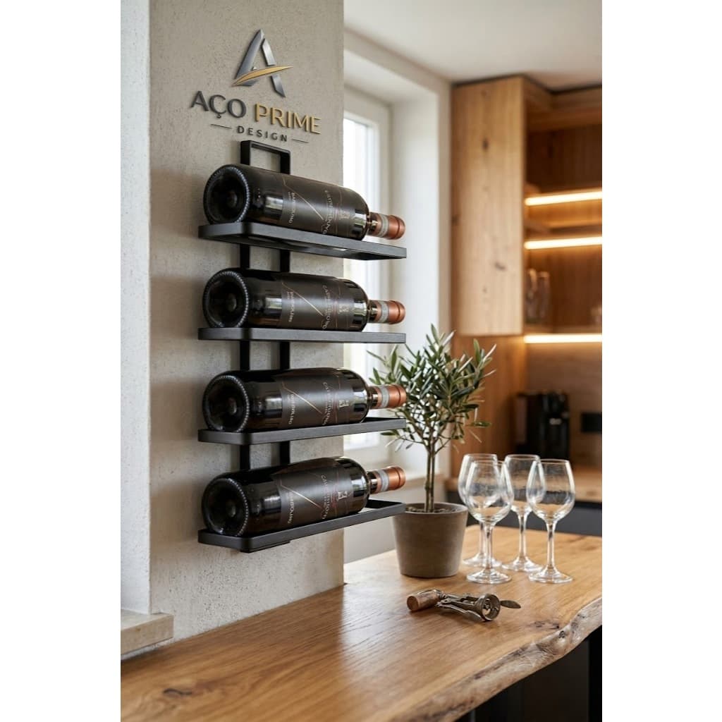 Adega Vertical Suporte Vinho Parede