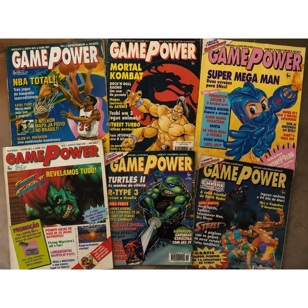 Mega Coleção Revistas Game Power 1992 todas Digitalizadas em PDF