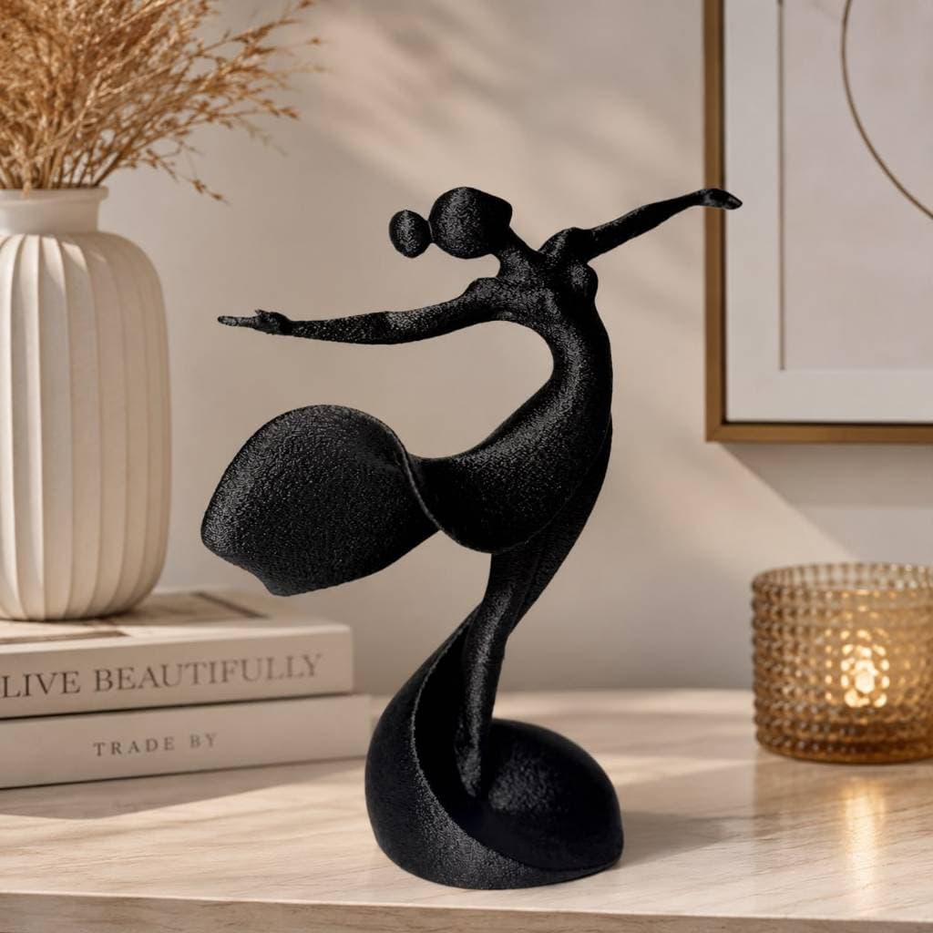 Escultura Estátua Decorativa Bailarina | Design Orgânico, Minimalista e Contemporânea | Decoração Quarto Sala | Presente