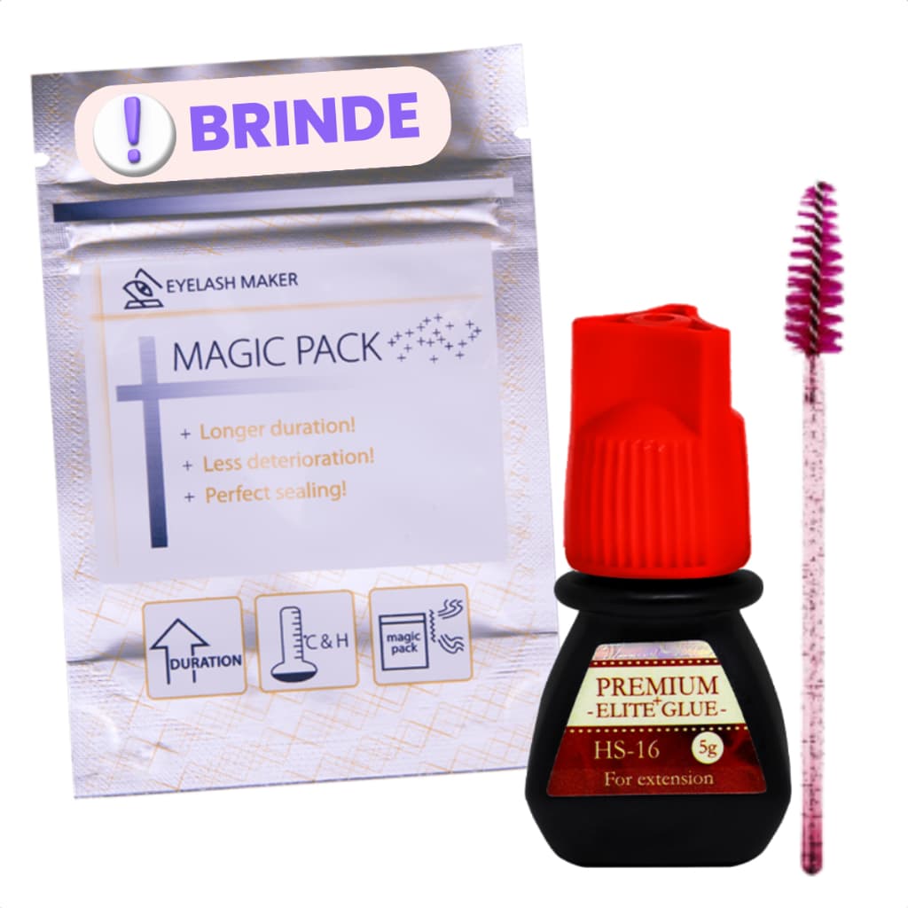 Cola para Extensão de Cílios Elite HS16 5ml Preta para Volume Russo Lash Designer