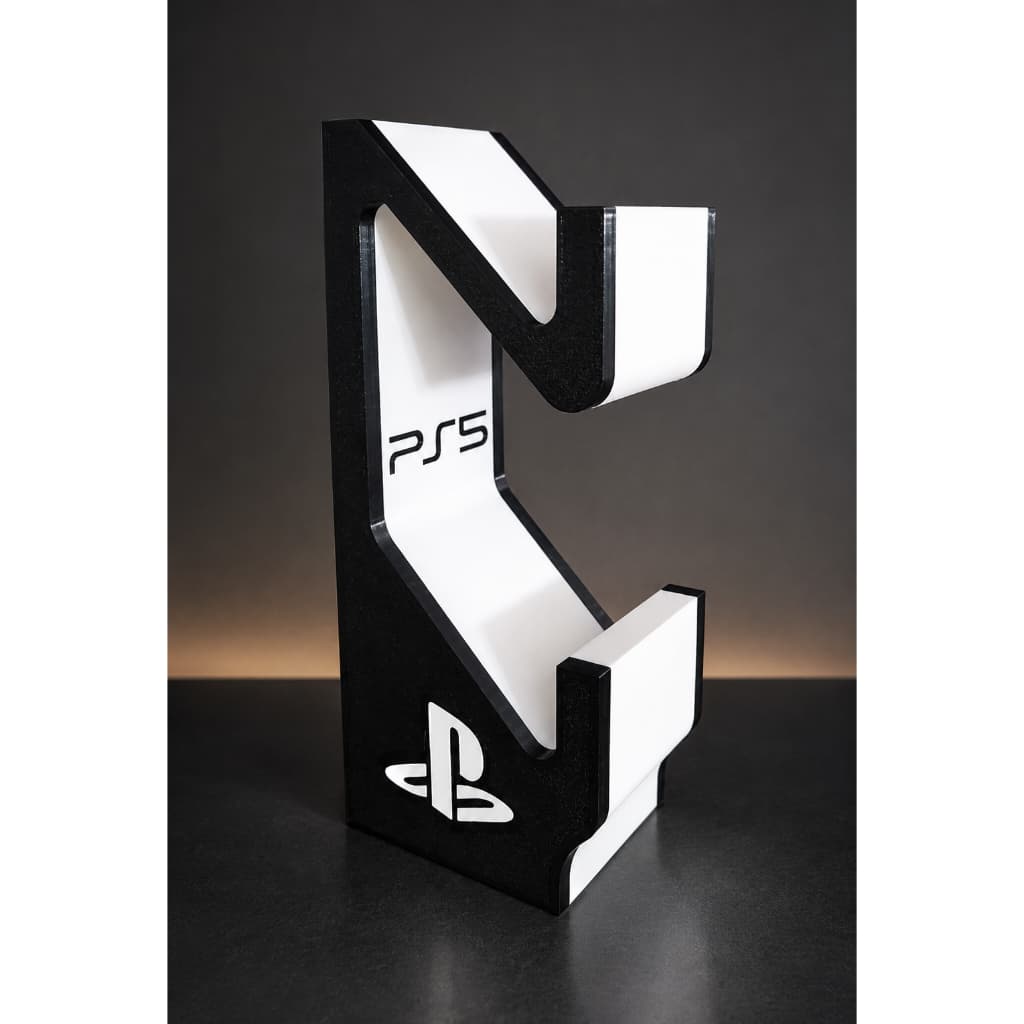 Suporte Duplo para Controle PS5 - Design Moderno, Material Resistente, Ideal para Setup Gamer