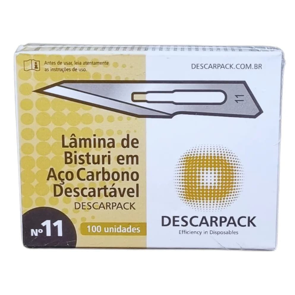 Lamina Bisturi Nr. 11 Carbono - Descarpack