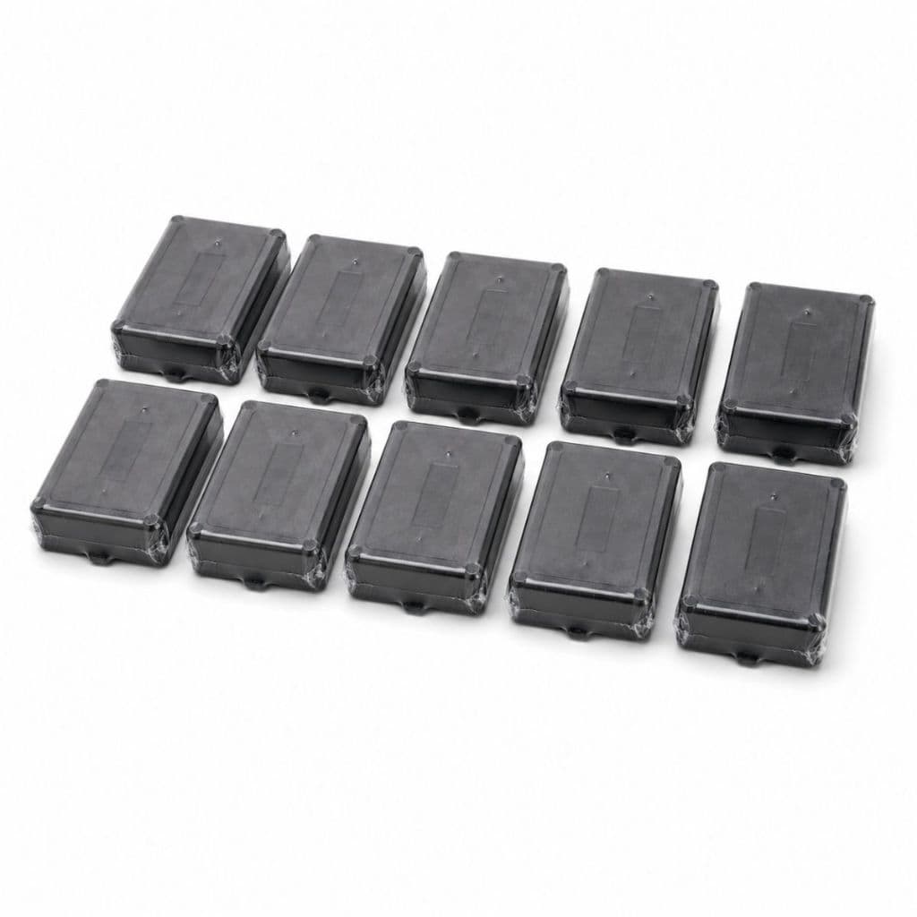 10 Caixinhas Organizadoras CFTV Sobrepor Para Camera De Seguranca Protecao Conector BNC P4 Balun ABS UV Branca Promocao