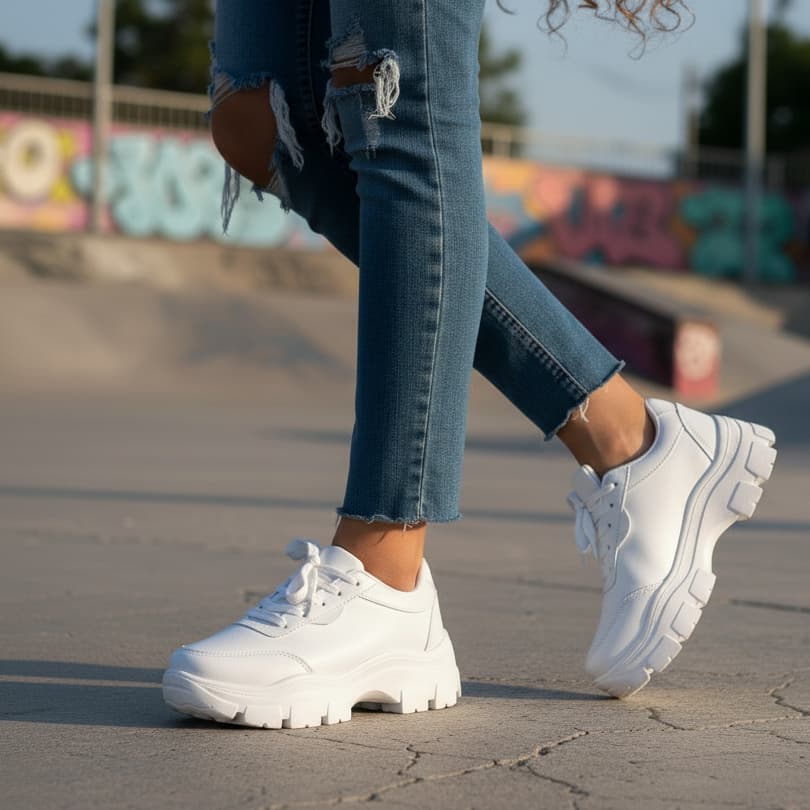 Tênis Feminino Estilo Chunky Plataforma