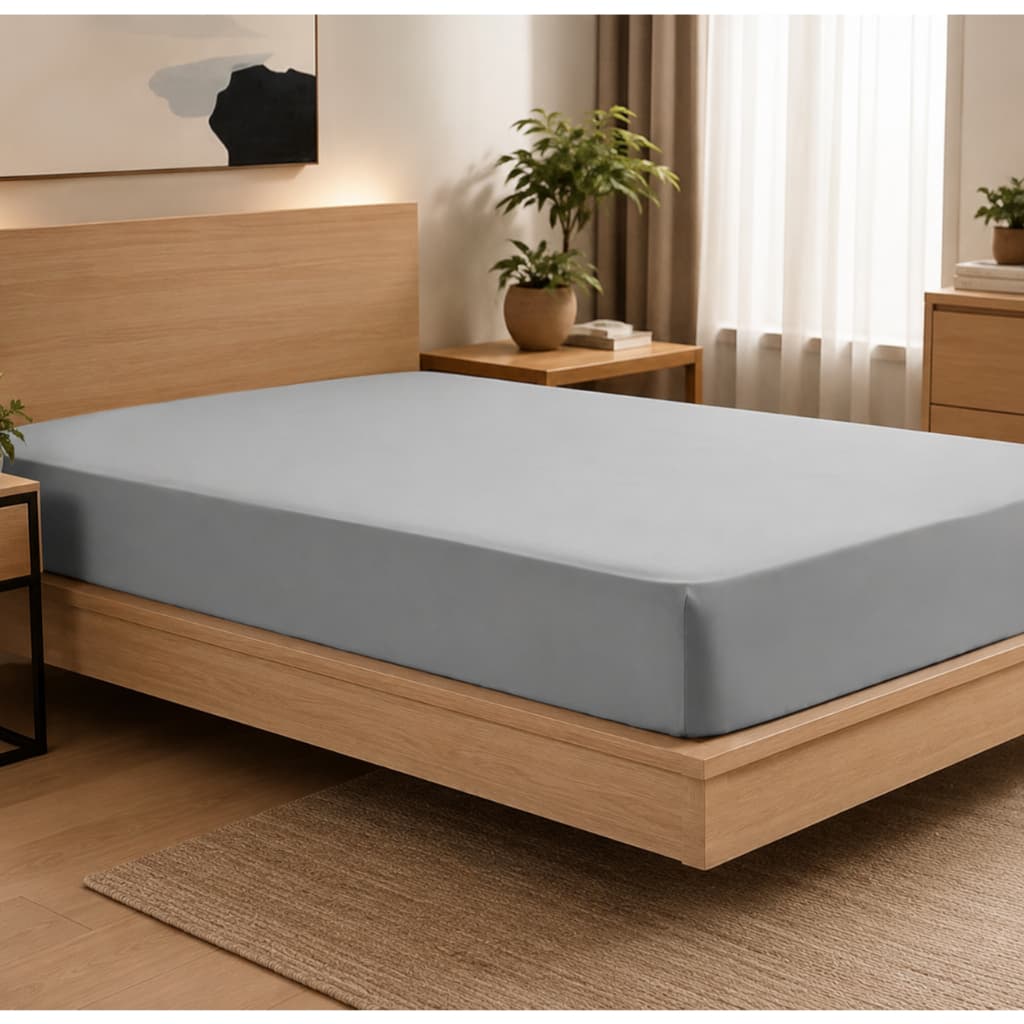 Lençol Cama De Solteiro Avulso Com Elastico 400 Fios MicroPercal Toque Aveludado e Macio