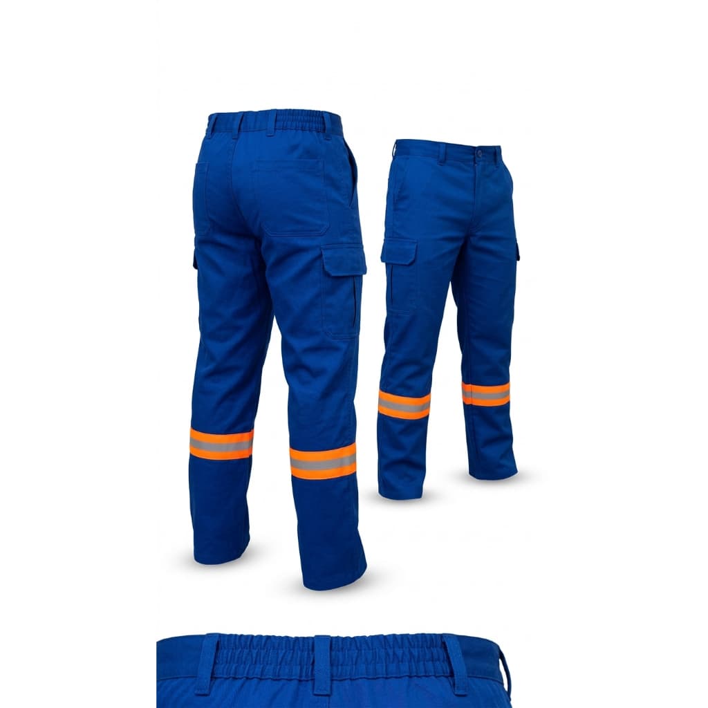 Calça Cargo Profissional 6 Bolsos em Brim Pesado 100% Algodão | Uniforme de Trabalho Reforçado