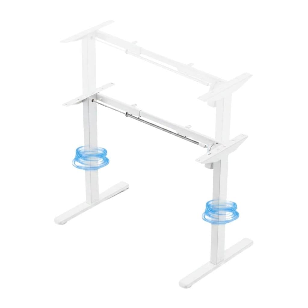 Estrutura De Mesa Elétrica Ergonômica Ajustável C/ Regulagem Altura Estável Escritório LuvinCo
