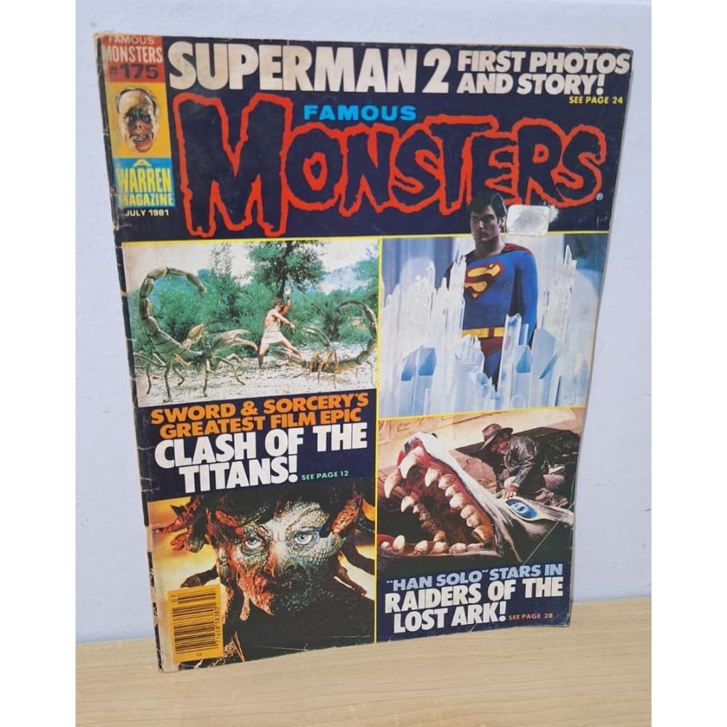 Revista Famous Monsters Nº 175 July 1981 Superman 2 Caverman Harlequim James Warren ( Publisher)