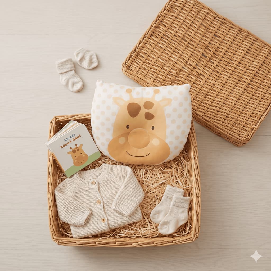 Kit Travesseiro Anatômico Modelador De Cabeça Para Bebê Recém Nascido Com Bichinhos
