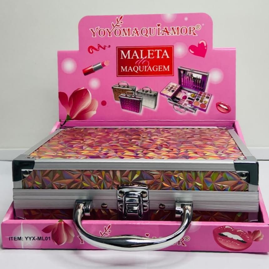 Maleta De Maquiagem Completa - YOYO MAQUIAMOR  YYX-ML01