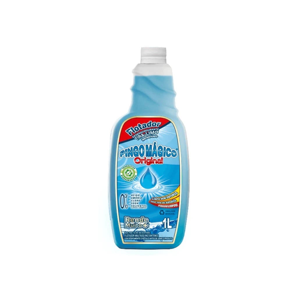Pingo Mágico REFIL original 1L produto de limpeza pesada casa desengordurante tira manchas multiuso
