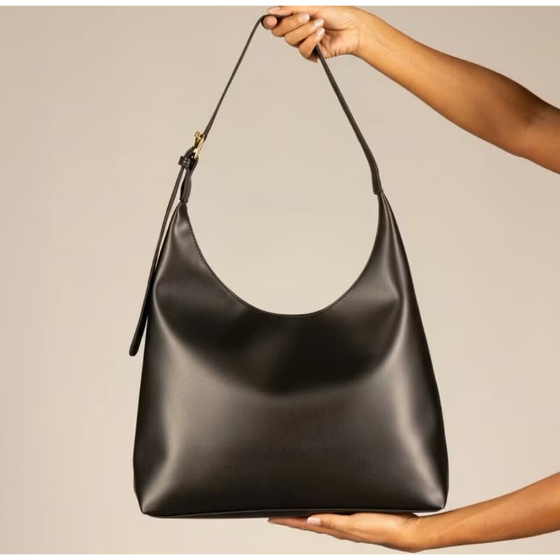Bolsa Feminina Transversal E Ombro Luxo Couro Sintético Macio Grande Alça Ajustável Casual