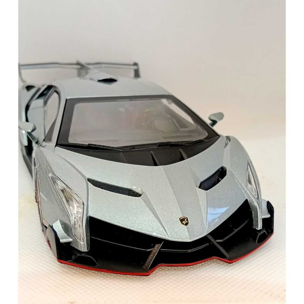 Miniatura Carrinho Metal Escala 1/24 Lamborguini Veneno Abre As Portas