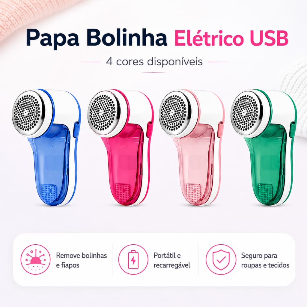 Papa Bolinha Elétrico USB Recarregável Aparador Removedor de Fiapos e Bolinhas para Roupas Portátil Sem Fio