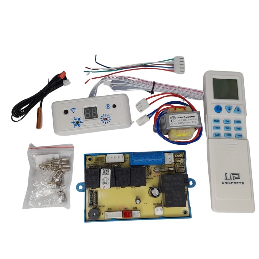 Kit Placa Universal + Controle  Ar Hi Wall, Piso Teto E Cassete convencional Até 60.000 Btus 220V UP-U03A/B
