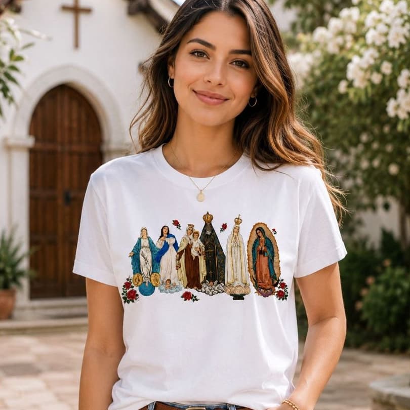 Camiseta Rainhas da Fé presente, comemoração, amigo secreto.