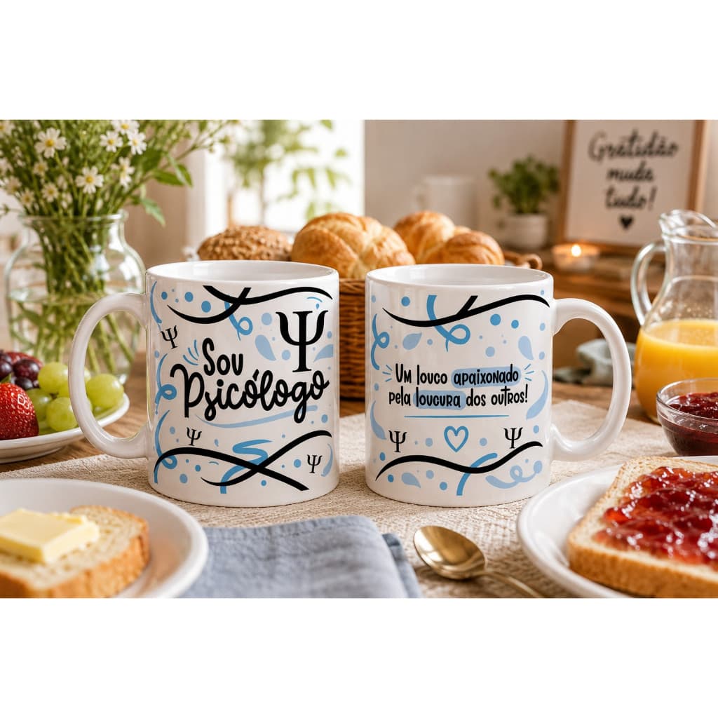 Caneca Psicolgo Divertida Personalizável/ Caneca Psicologo