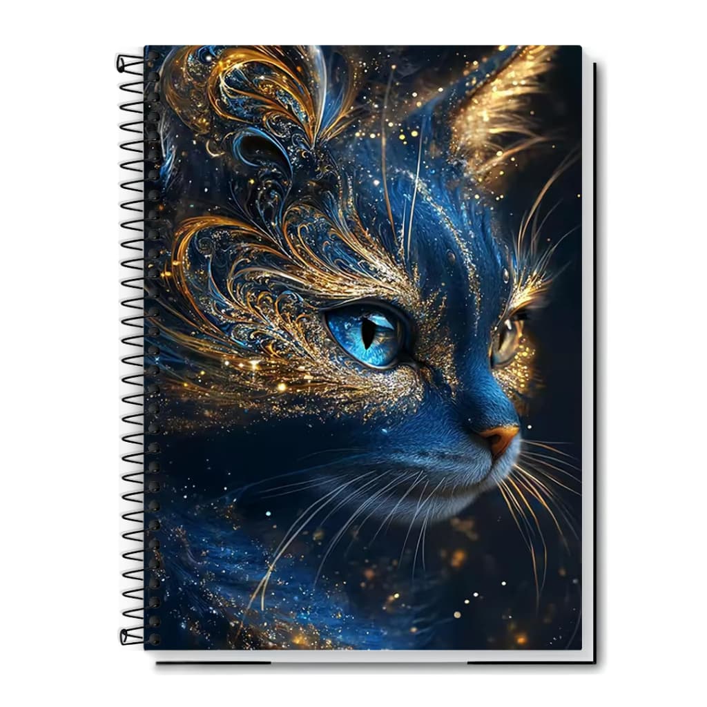 Caderno Universitário | Arte Abstrata | Gatos | Capa Dura & Espiral 1,10,15 e 20 Matérias