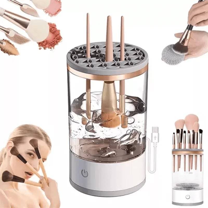 Limpador de Pincéis de Maquiagem Elétrico USB Lavadora Automática Secagem Rápida Recarregável
