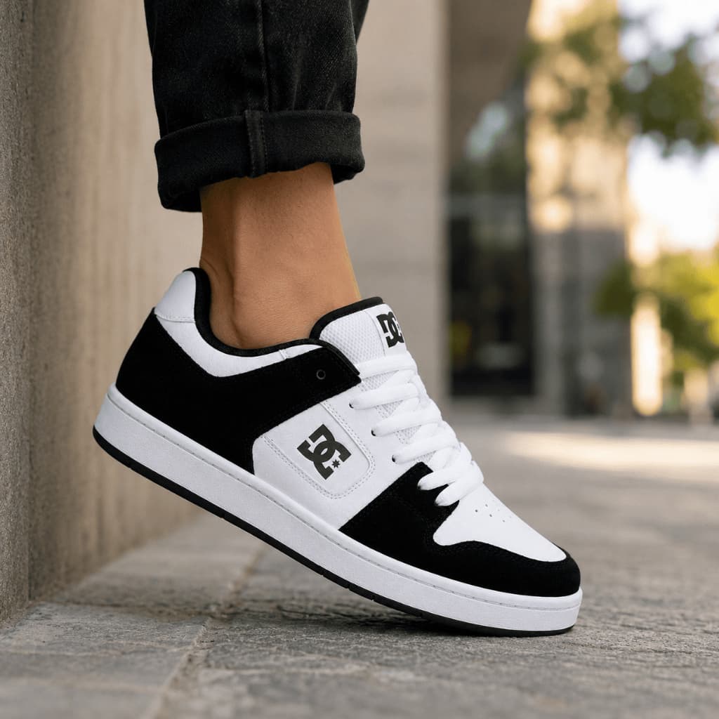 Tênis Masculino Casual Skate Preto Branco Streetwear Sapatênis Urbano Confortável Leve Solado Alto Feminino Lançament