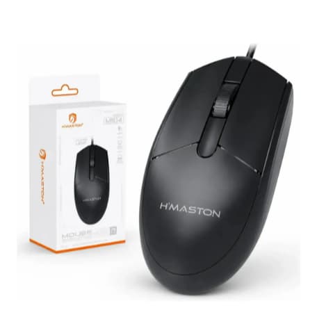 Mouse Usb Optico H'MASTON Com Fio 1.25m Executivo Ergonômico - MS14