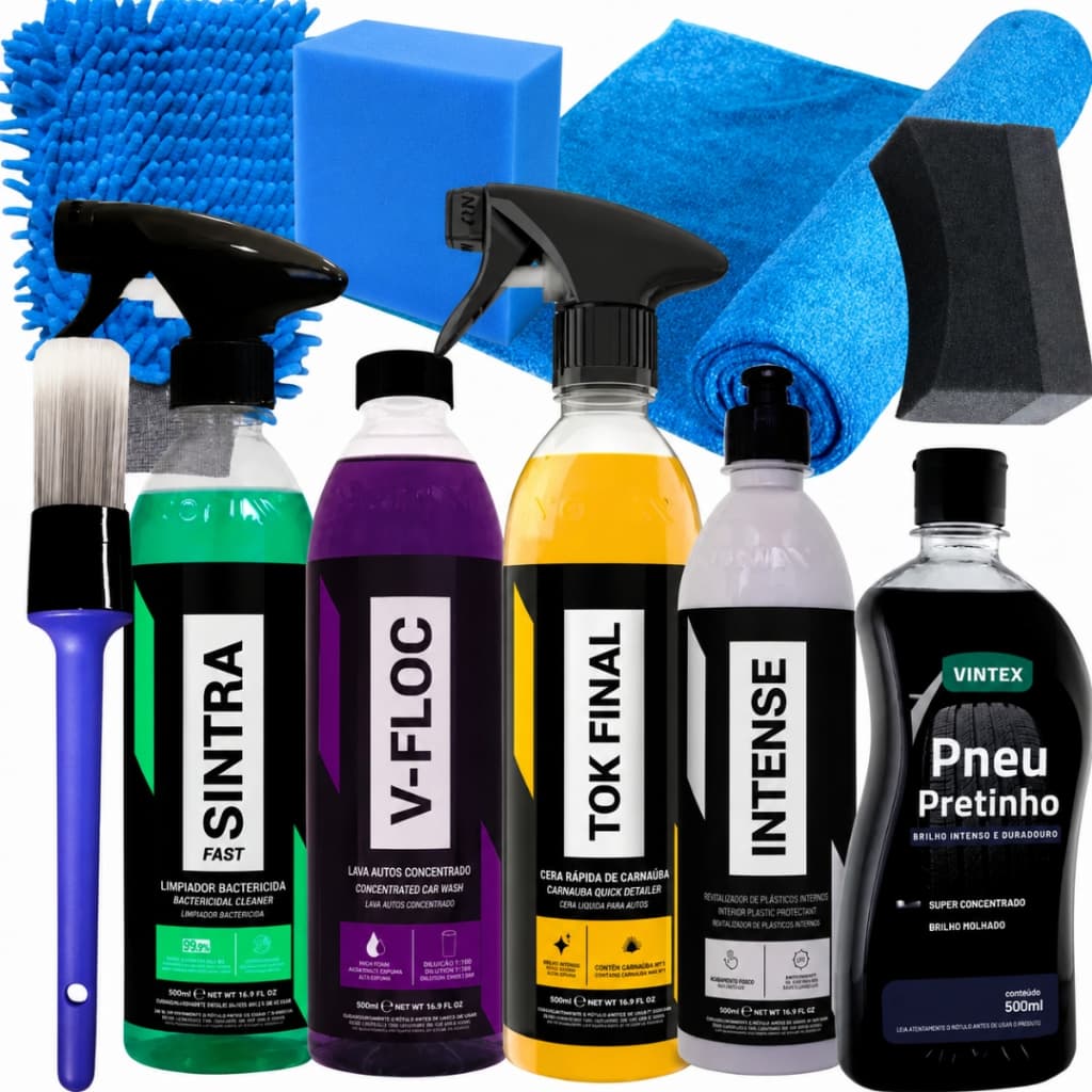 Kit Lavagem Shampoo Cera Tok Final Intense Sintra Fast Vonix