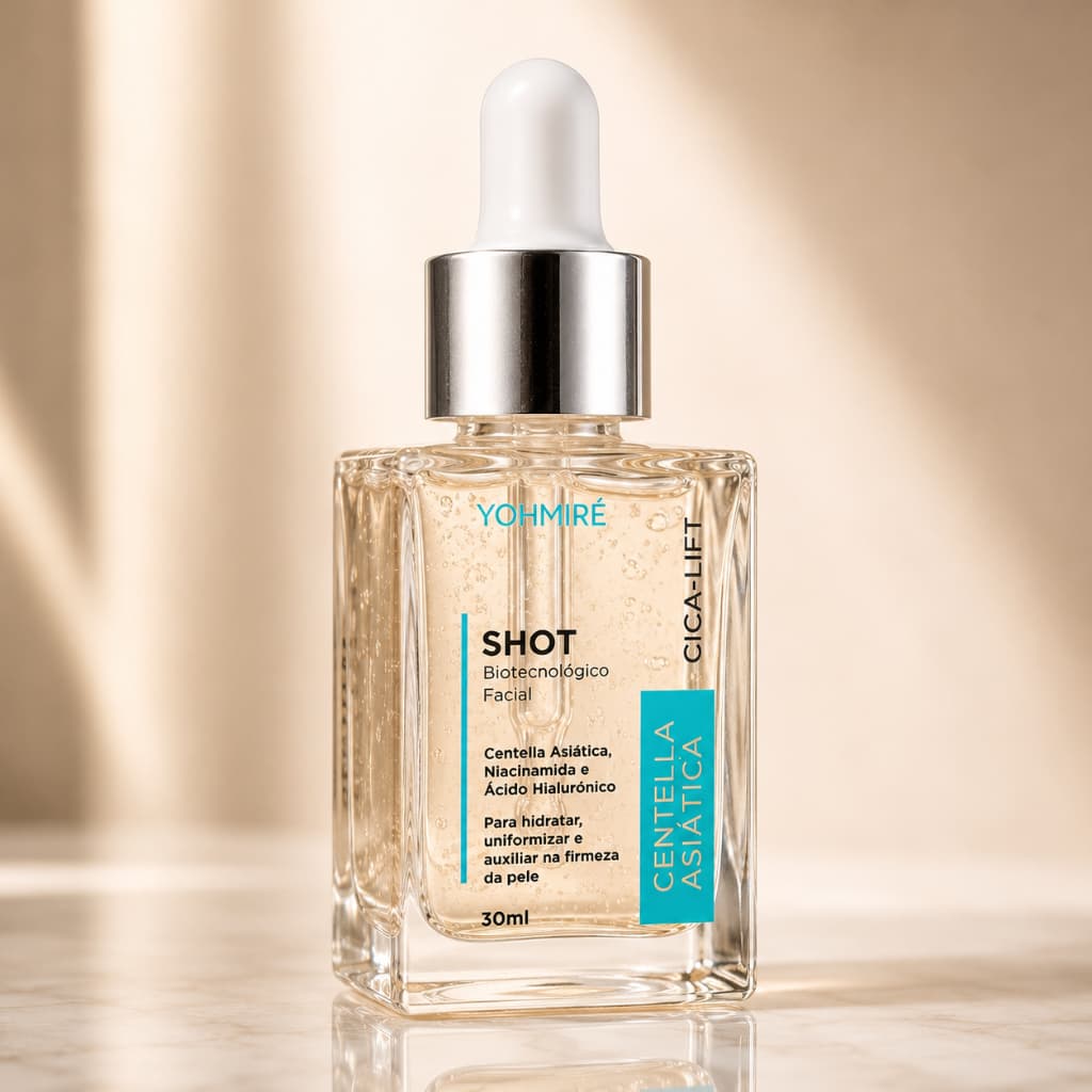 Shot Centella Asiática - Cica Lift Yohmiré com Centella Asiática, Niacinamida, Ácido Hialurônico - K-beauty Sérum Facial