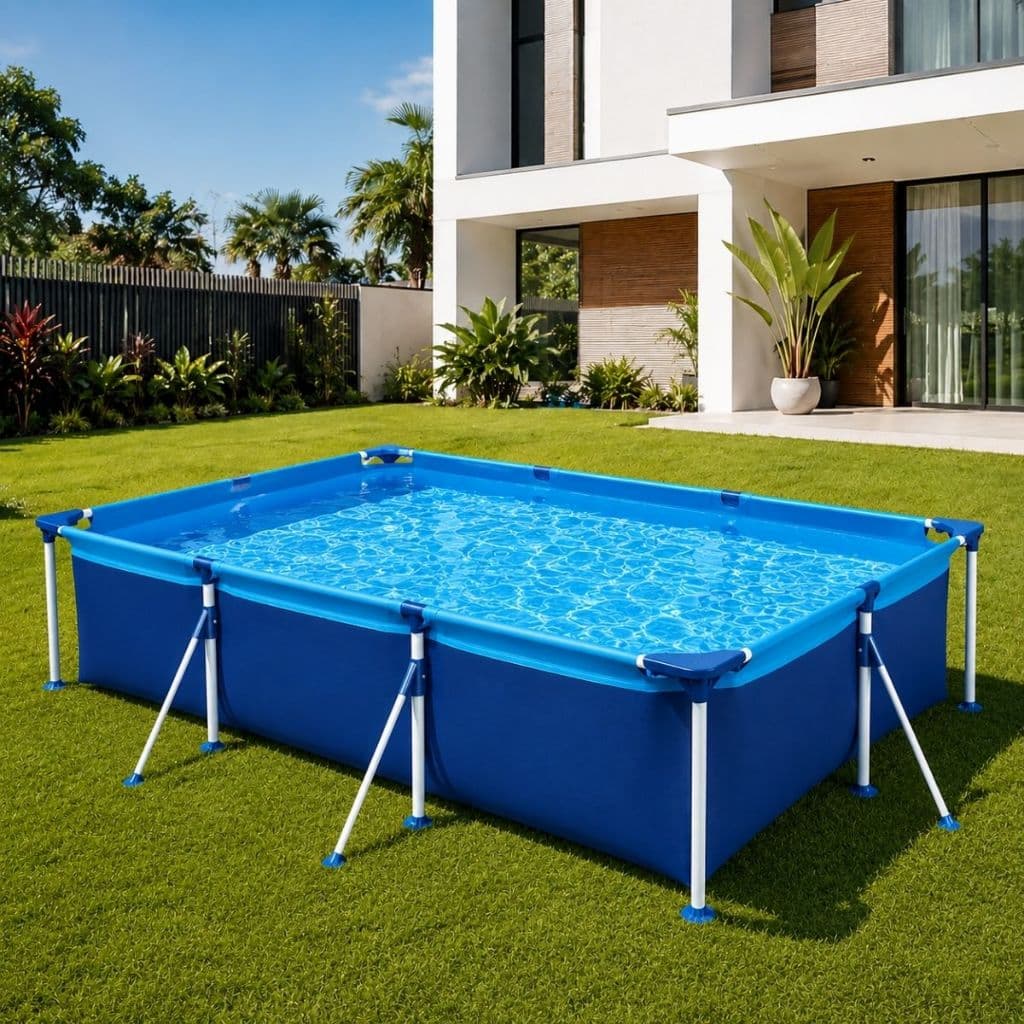 Piscina Grande 3700 Litros Mor Estrutural Azul Retangular Verao Calor Lazer Crianca Infantil Praia