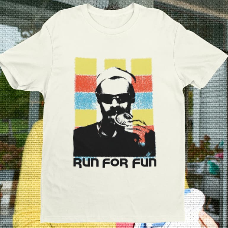 CAMISETA HARRY STYLES RUN FOR FUN 100% ALGODÃO