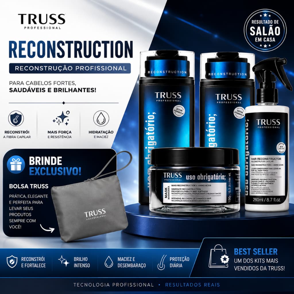 Truss Kit Sh + Cond + Mascara + Uso Obrigatório