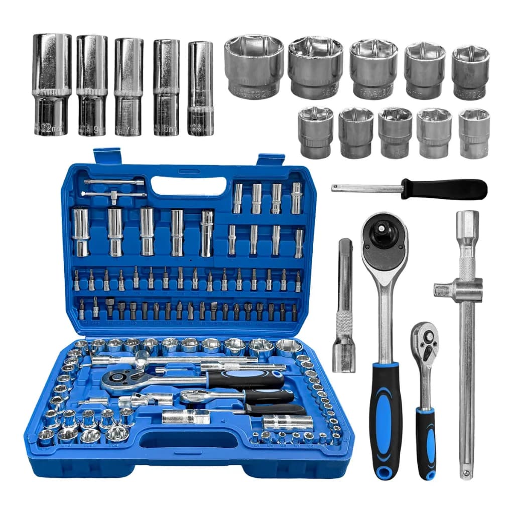 Conjunto Kit 108 Chaves Em Aço Resistente Chave Automotiva