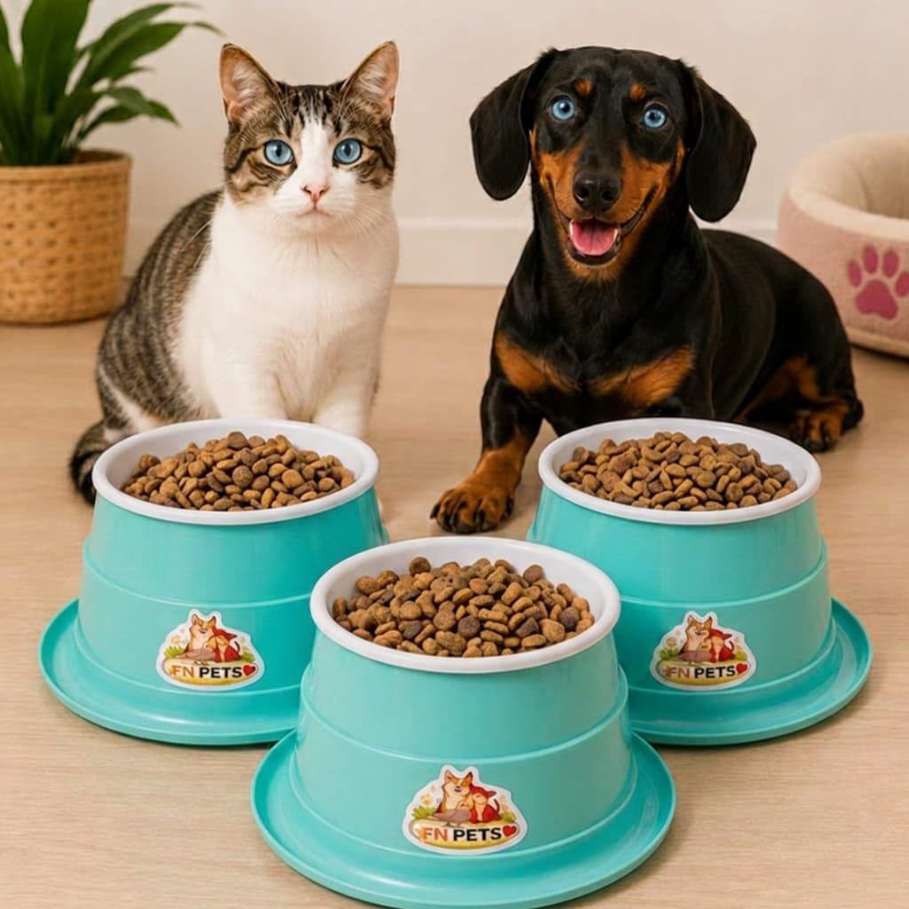 Comedouro e Bebedouro Pet Elevado Antiformiga 400ml Tigela Removível Para Cães e Gatos PREMIUM