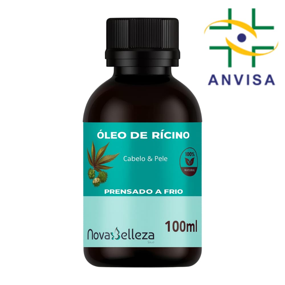 Óleo de Rícino 100% Puro para Cabelo Mamona 100ml Para uso Cosmético Umectação Capilar