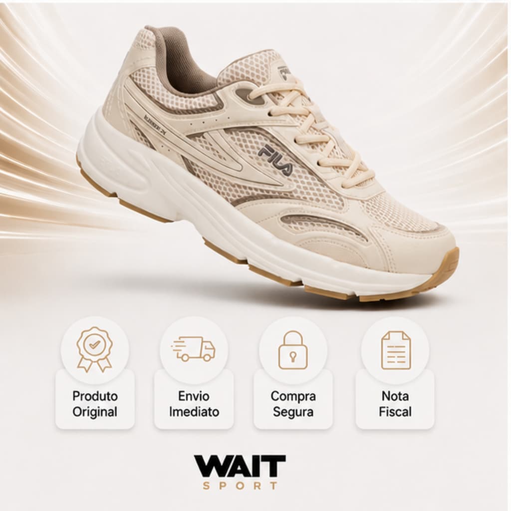 Tenis Fila Runner 2K Feminino Casual Original Confortável Macio Leve