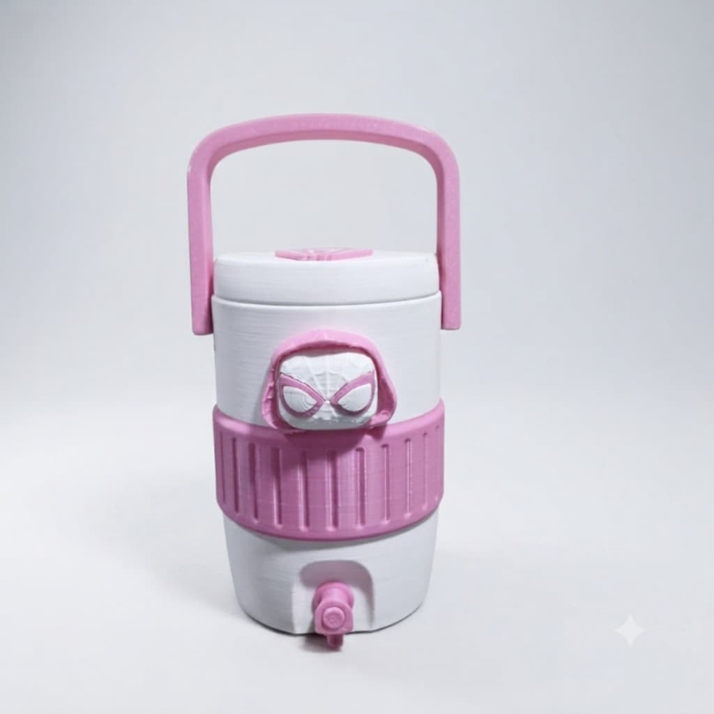 Porta Lata Ghost Spider Gwen Stacy  Impressão 3D para Lata 350ml com Alça, Lembrança de Aniversário