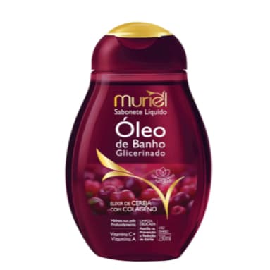 Óleo de Banho Glicerinado CEREJA COM COLAGENO 230ml  Muriel