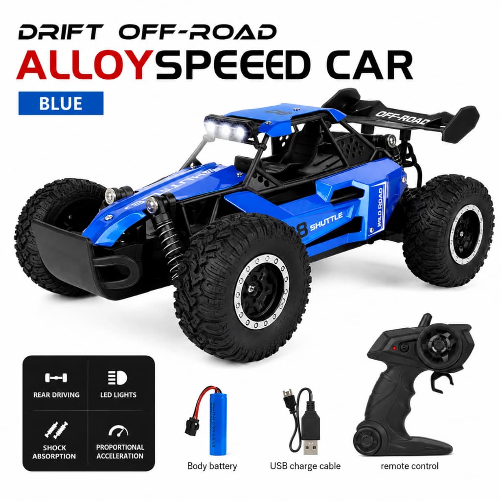 Carrinho Off-Road - Radio controle Diversão - Brinquedo