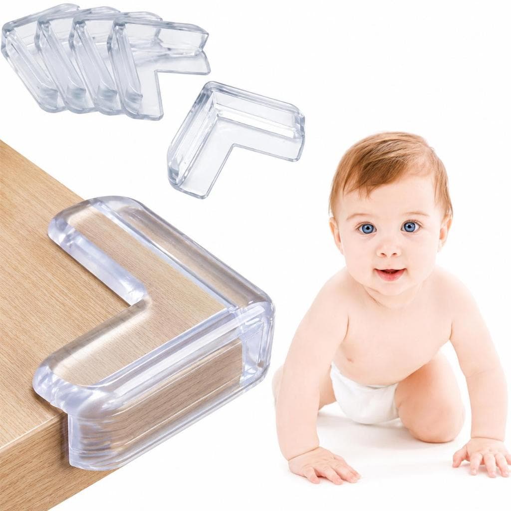 4 Peças Protetor De Silicone Para Quina De Mesa Protege Quina Móveis Quarto Crianças Bebês Segurança para Bebês Canto d