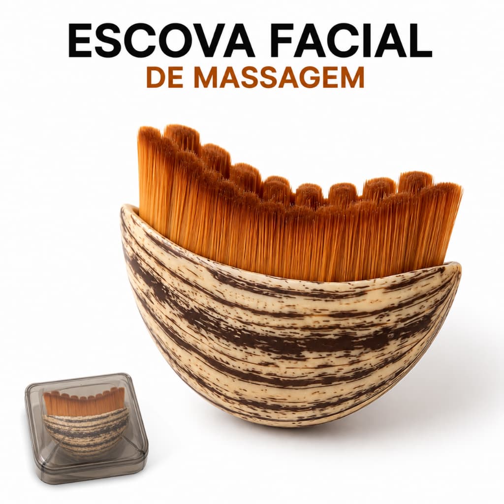 Escova Facial para Rosto | Massageador Facial Gua Sha para Drenagem e Skincare