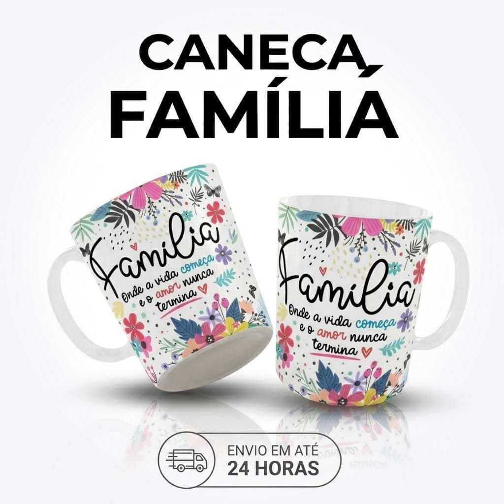 Caneca Família Personalizada com Nome Foto Frase Presente para TIO, TIA, IRMÃ, PAI, MÃE,AVÓ, AVÔ Mimo