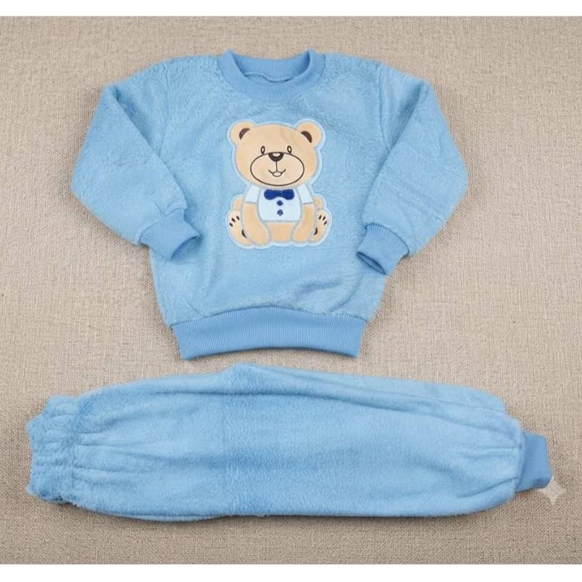 Conjunto Infantil Criança urso Roupa Infantil menina Menino Masculino Inverno Frio