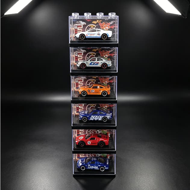 Carrinho Miniatura Esportivo de Corrida com Estojo Expositor Colecionável