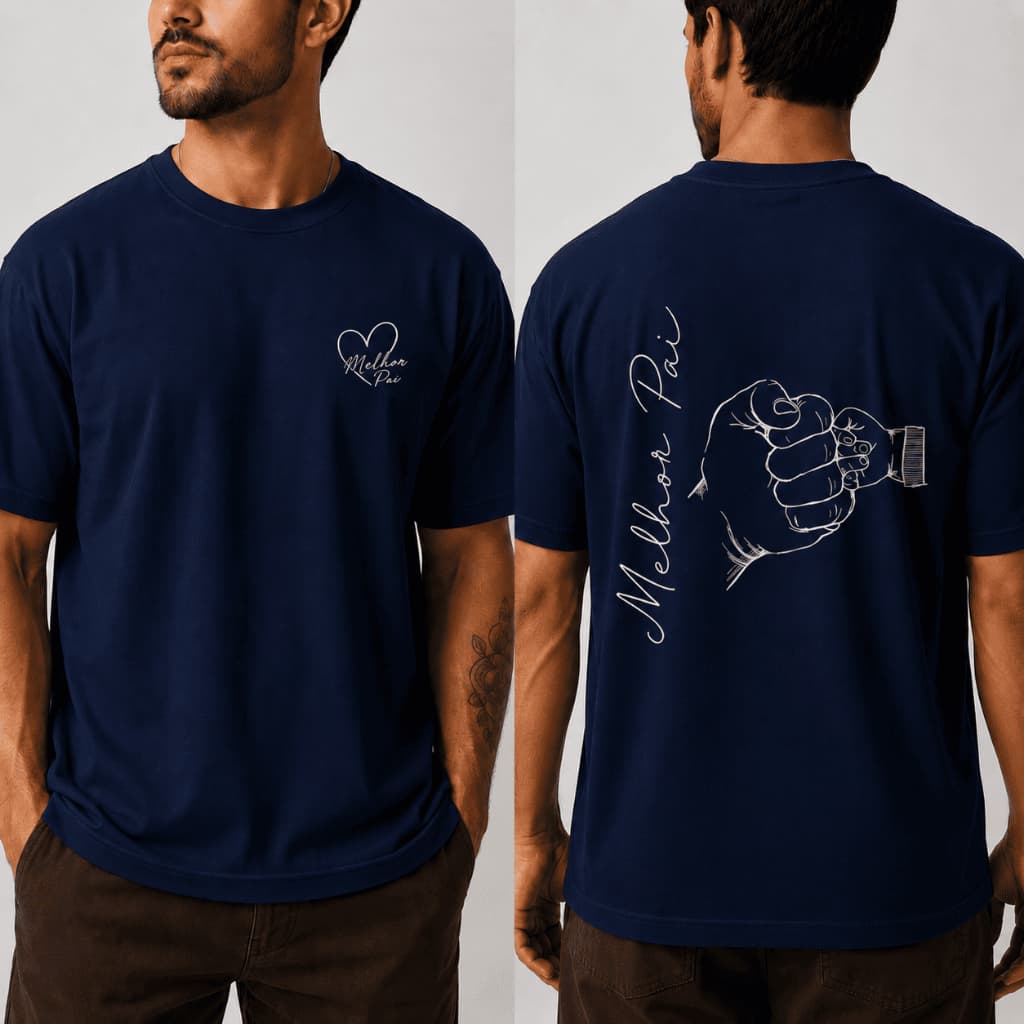 Camisa Camiseta Masculina Dos Pais Blusa Pai e Filho Malha Premium