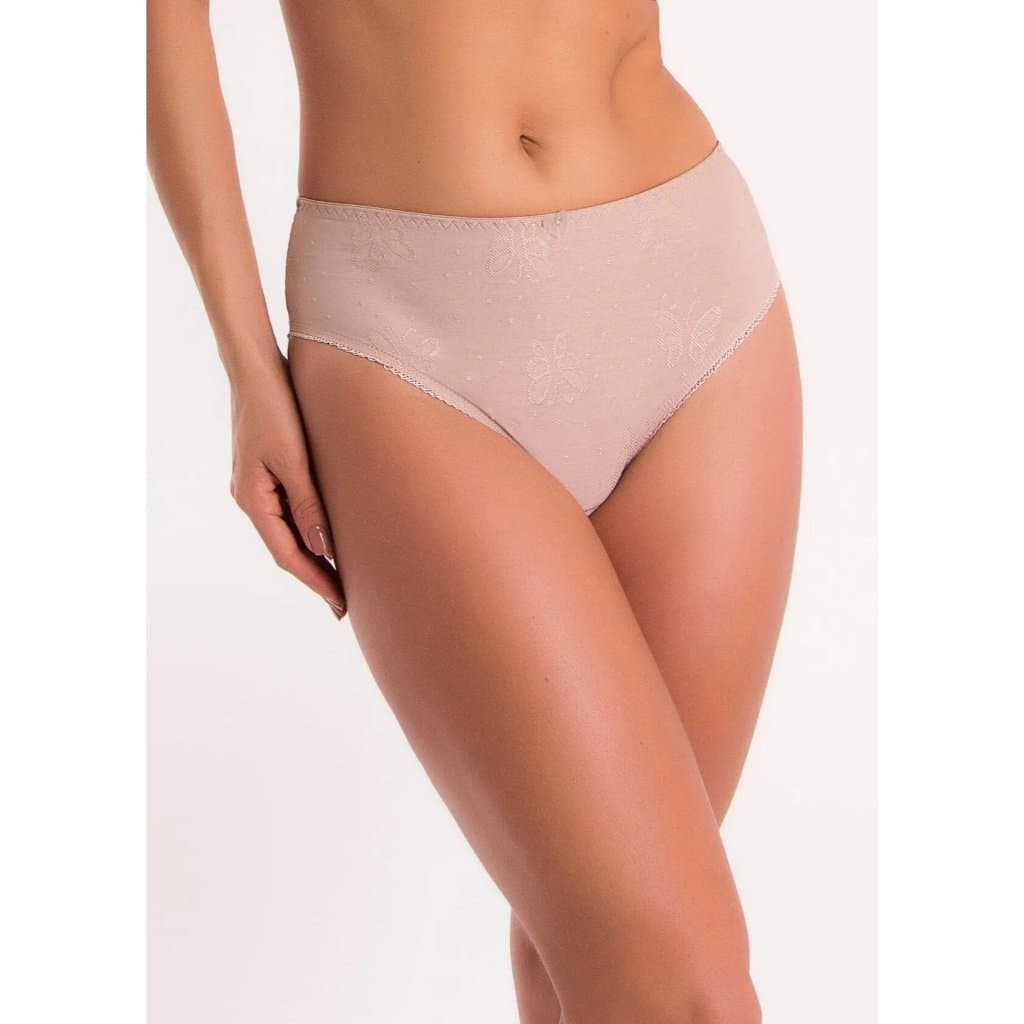 Calcinha Cintura Alta Laterais Largas Lycra Duloren 129547