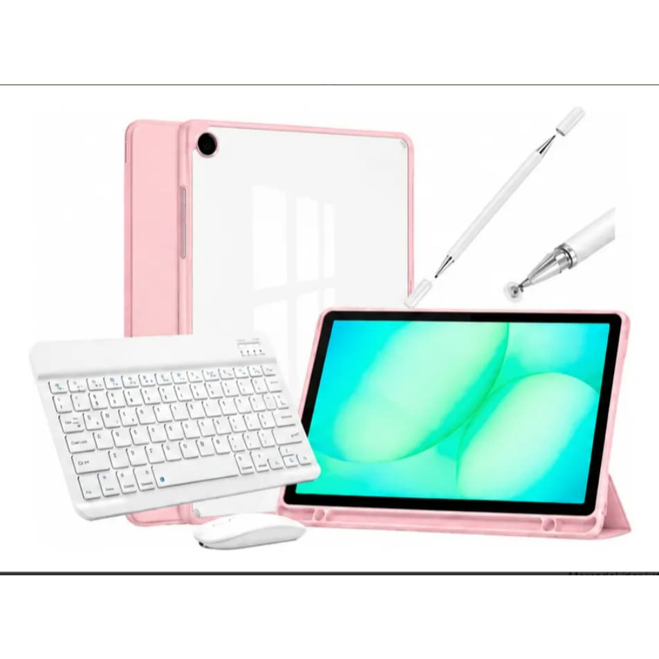 Capa Smart+teclado+mouse+caneta Touch P/ Tablet Samsung A11+