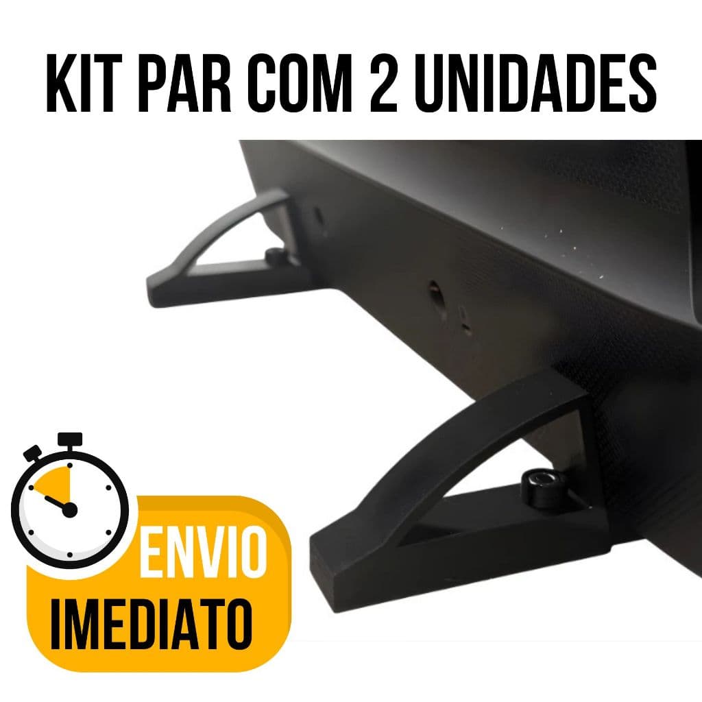 Kit Suporte de Mesa para TV e Monitor 12'' a 32'' Polegadas Ajustável Universal Base Regulável