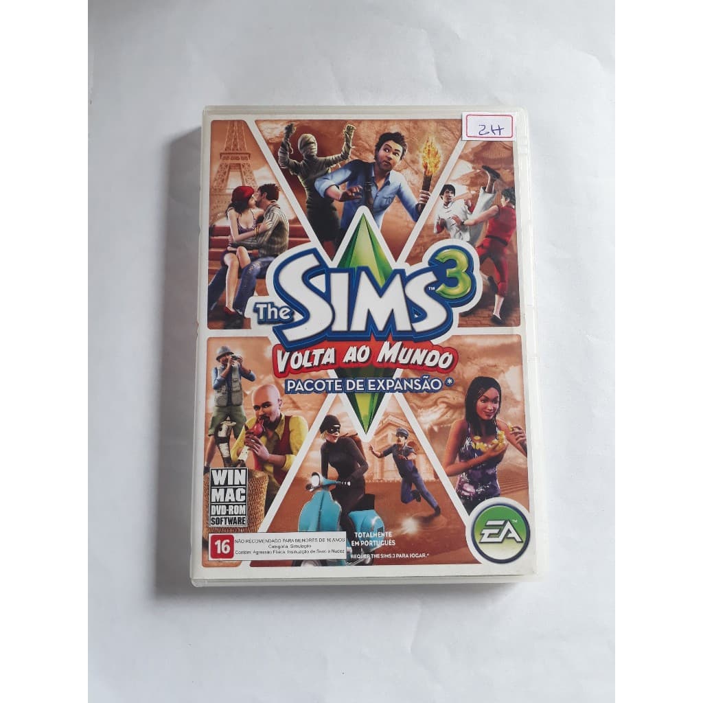 cd de jogo the sims 3 volta ao mundo pacote expansão o6