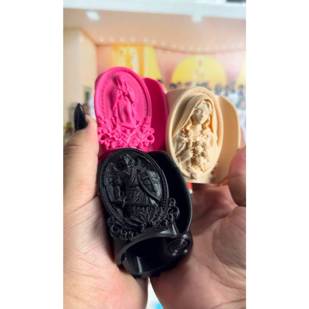 Piranha De Cabelo Religiosa Católica Presilha Imagem De Santo Nossa Senhora São Miguel Arcanjo Santa Teresinha Acessório