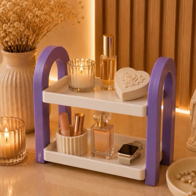Porta Maquiagem Organizador Bancada Skincare e Cosméticos