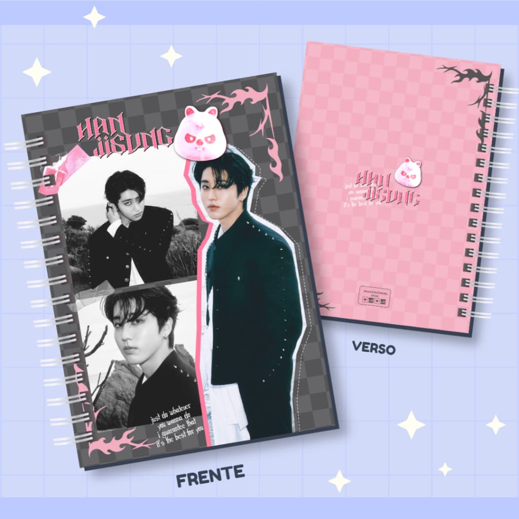 Caderno Han Stray Kids Kpop | Caderno A5 ou Universitário